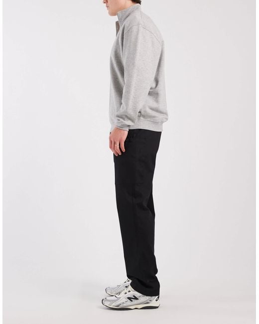 ASOS Gray Straight Cargo Pants for men