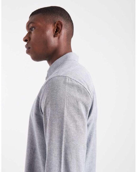 Threadbare Oxford Overhemd Met Lange Mouwen in het Blue voor heren