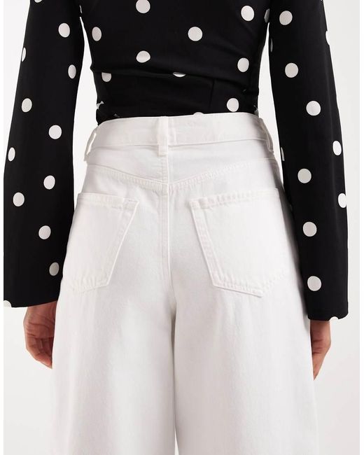 Vero Moda Natural Billie High Rise Barrel Leg Jeans