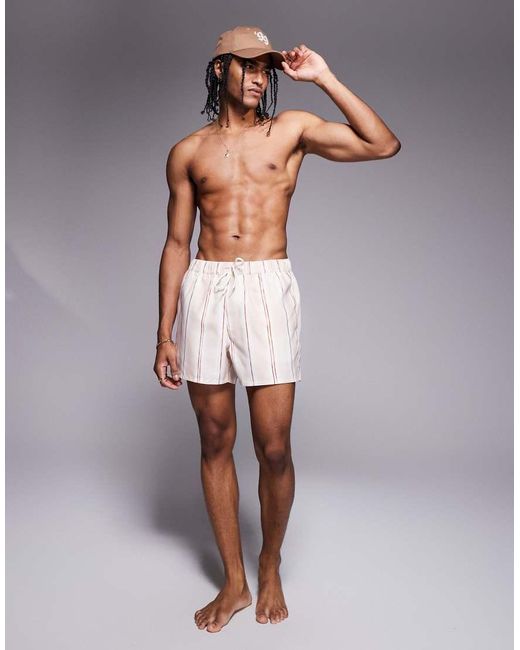 ASOS White Swim Shorts for men