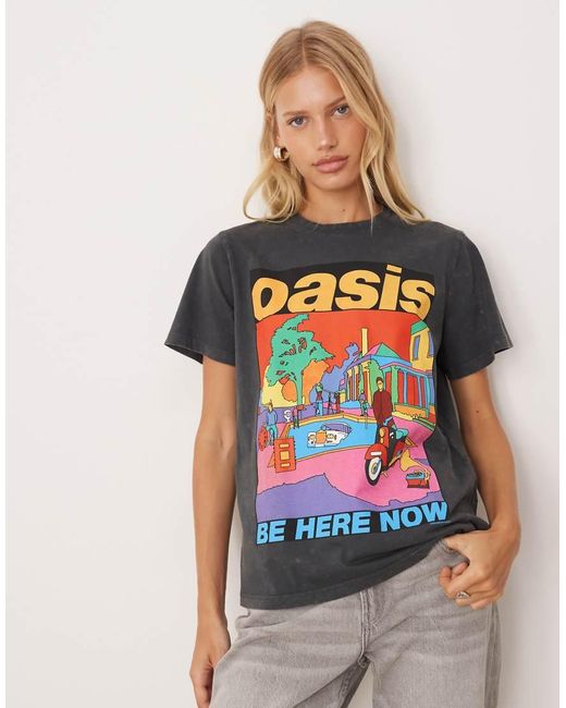 ASOS Multicolor Regular T-shirt With Oasis Licensed Graphic