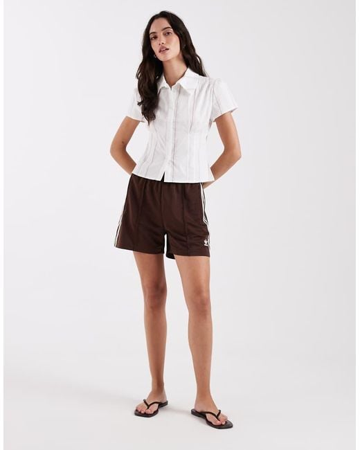 laagam White Arlie Fitted Short Sleeve Shirt
