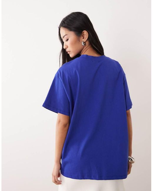 ASOS Blue Oversized T-shirt With Varsity Number
