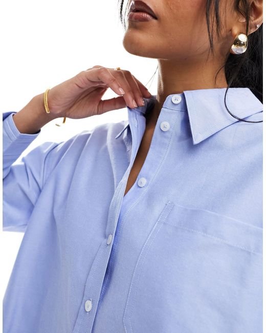 Aware - camicia oxford oversize di Vero Moda in Blue