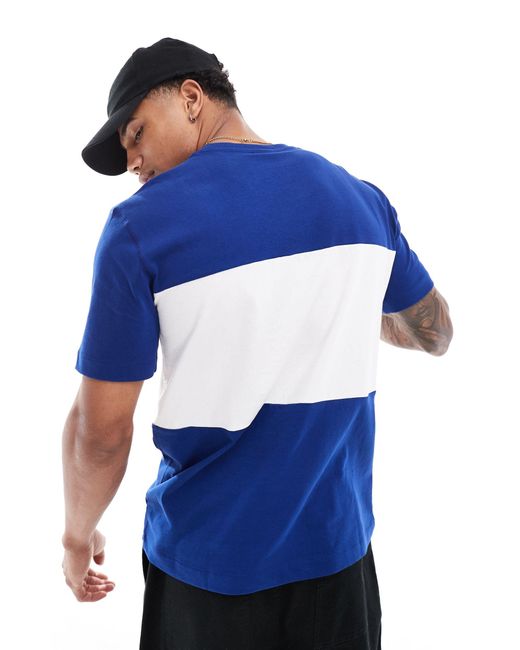Rochester - t-shirt color block à logo universitaire - et blanc Champion pour homme en coloris Blue