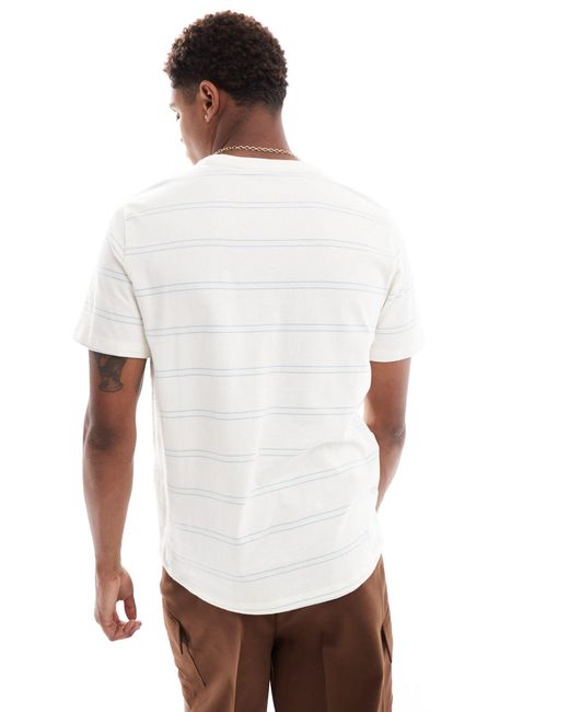 Levi's – original – gestreiftes t-shirt in White für Herren