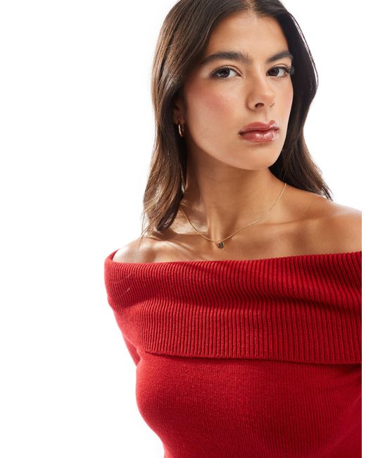 Bershka Red – strickpullover