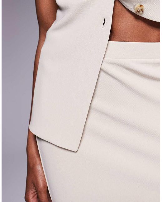 ASOS Geribbelde Minirok in het Multicolor