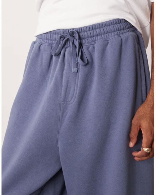 Cotton On Blue Super Baggy Cuffed Track Pant for men