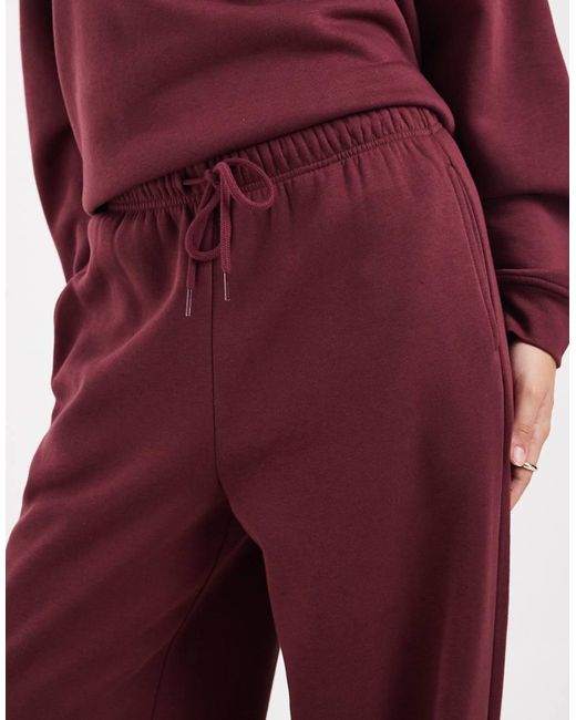 Pieces Red Wide Leg jogger Co-ord