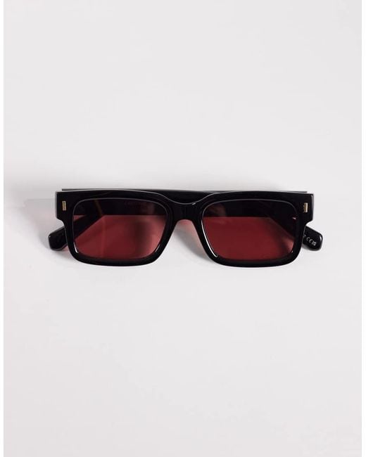 Aire Pink Castor Rectangular Sunglasses