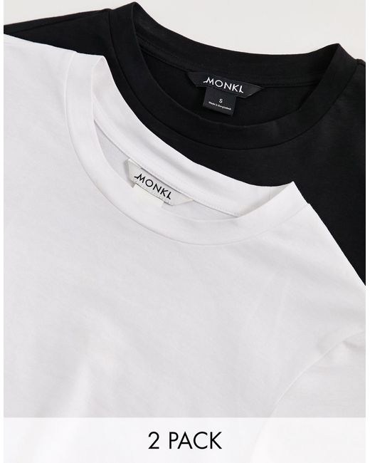 til stede forslag flyde Monki 2 Pack T-shirt in White | Lyst