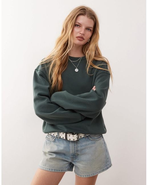 Weekday Green Essence Sweatshirt