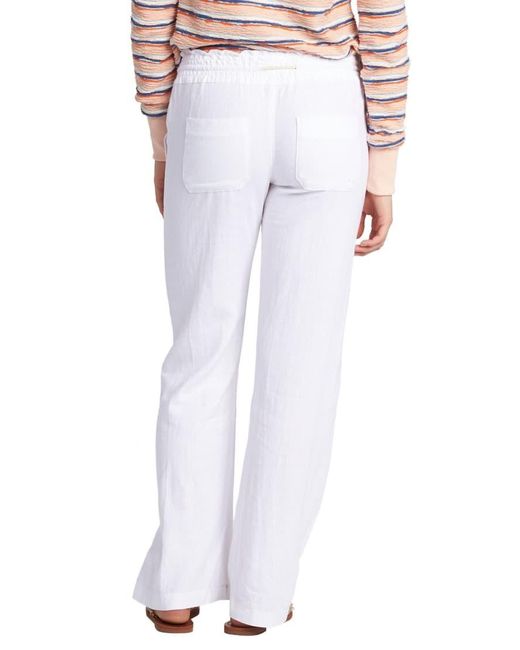 Roxy White Oceanside Flared Trousers