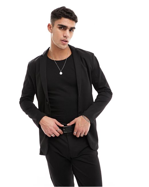 Premium - costume ajusté en jersey avec veste et pantalon Jack & Jones pour  homme en coloris Noir | Lyst