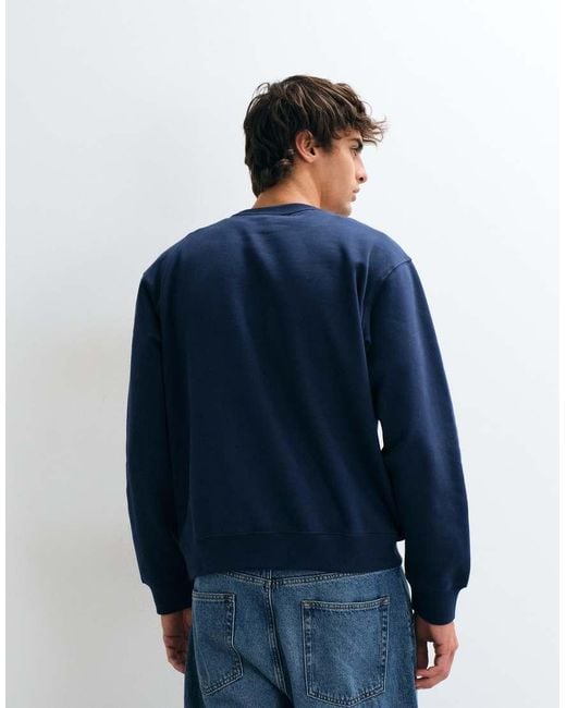 The North Face Blue Tnf Essential Simple Dome Relaxed Sweatshirt for men