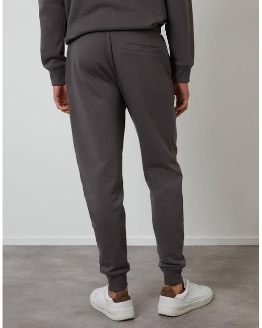 Threadbare Gray Cotton Blend Regular Fit Joggers for men