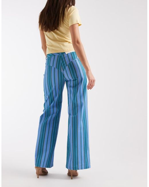 laagam Blue Leroy Low Rise Trousers