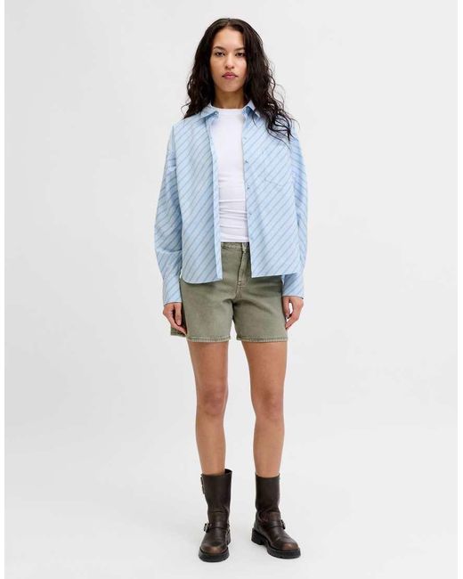 JJXX Green Denim Shorts