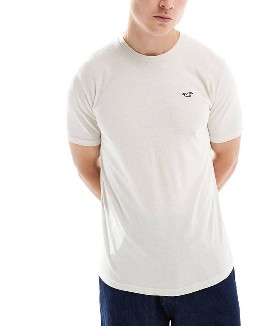 Pack De 3 Camisetas De Color Verde Gris Y Crema Jaspeado Con Logo Icon De Hollister de hombre de color Blanco Lyst