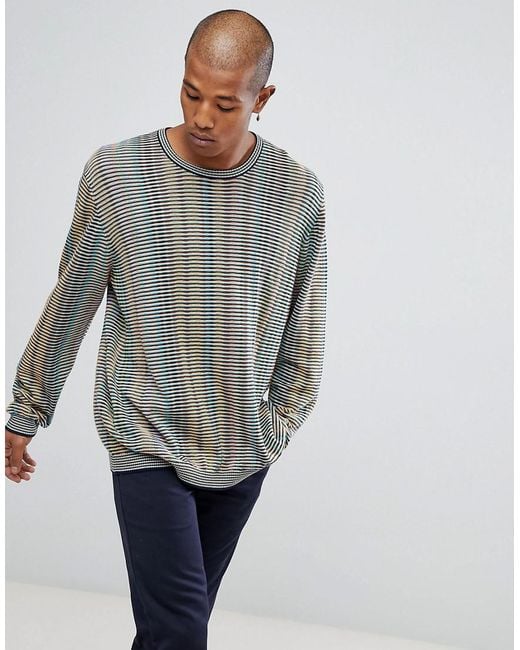 ASOS Rainbow Striped Sweater for Men | Lyst