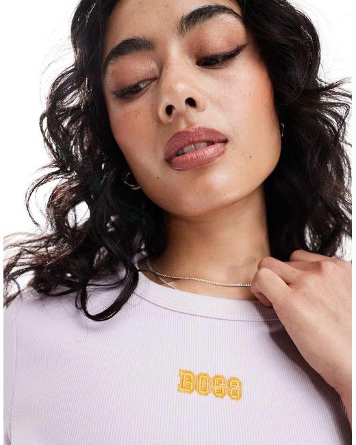 Boss White Boss Crop Tee