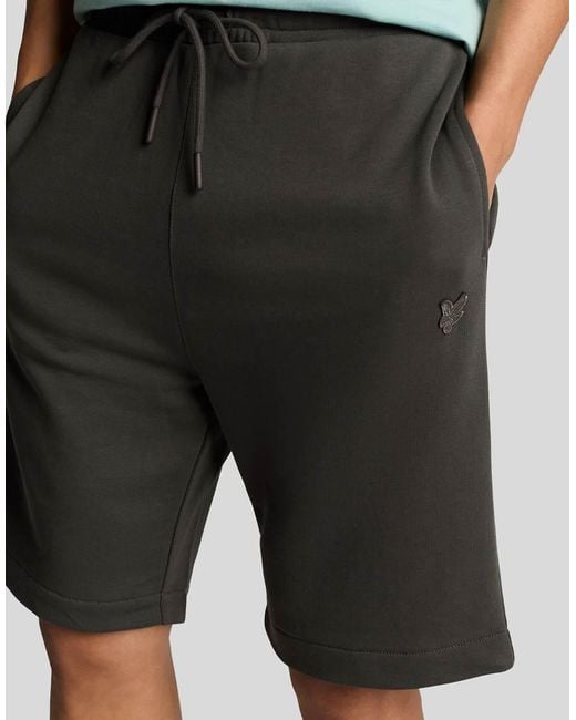 Lyle & Scott Green Superfine Cotton Sweat Shorts for men