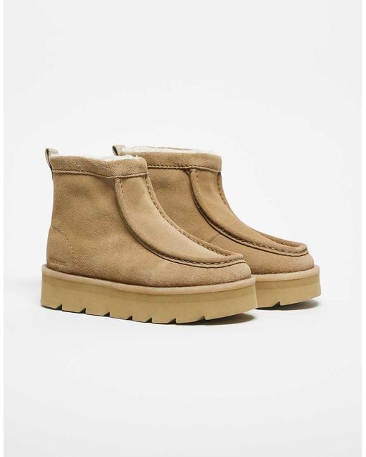 Clarks Natural Meare Rooey Lined Boot