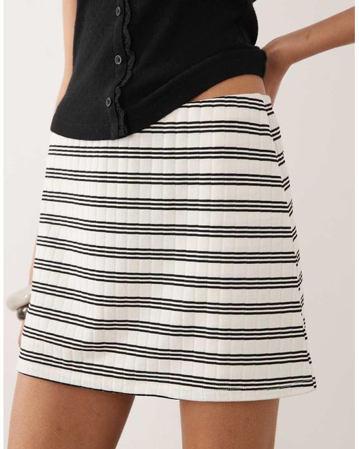 ASOS Black Twist Detail Mini Skort