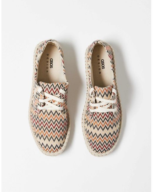 ASOS White Lace Up Espadrilles for men