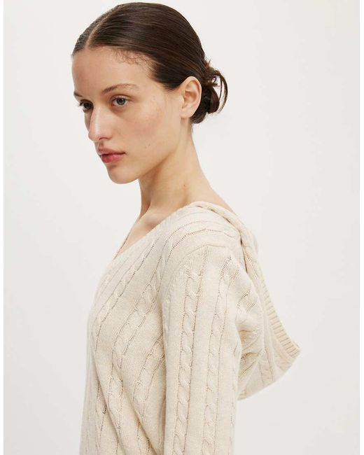 Cotton On Natural Cotton V Neck Pullover