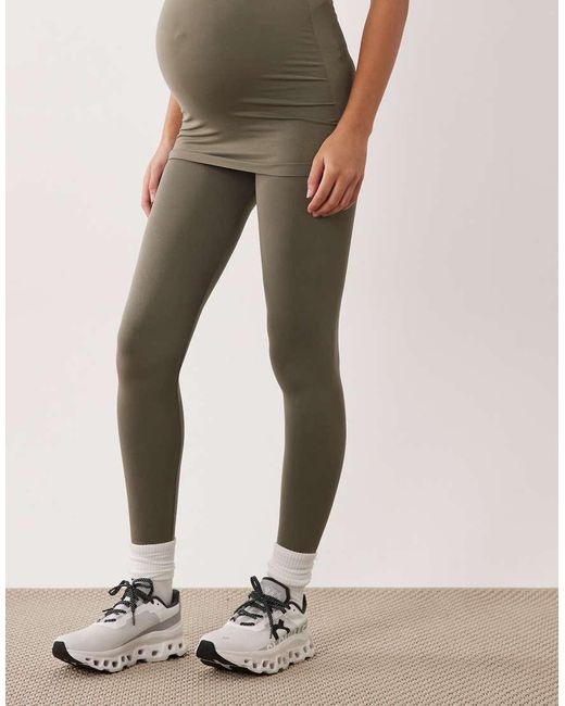 Mama.licious Natural Mamalicious Maternity Seamless leggings Co-ord