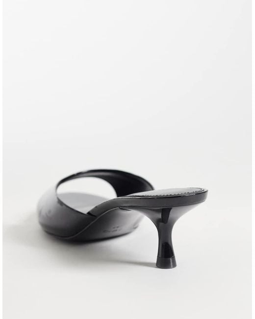 Mango Black Starring Hailey Bieber Heeled Mules