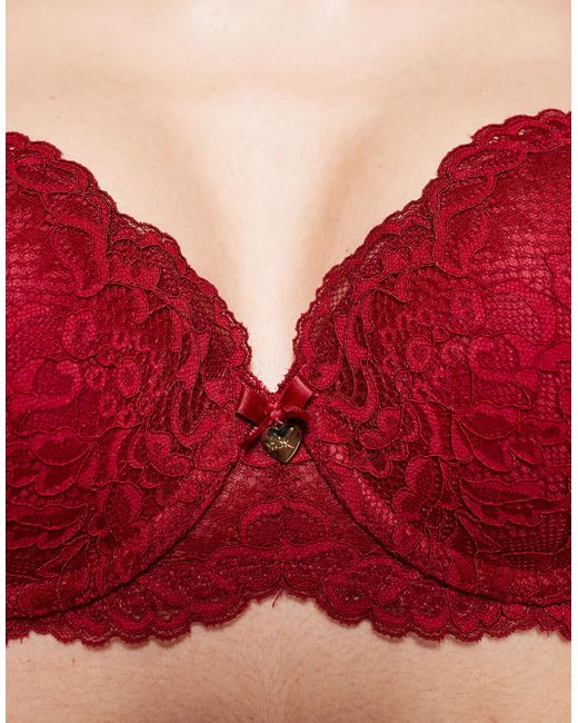 Boux Avenue Red Billie Balconette Bra
