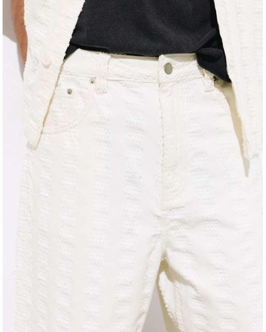 Pantaloncini Bermuda di Pull&Bear in White da Uomo