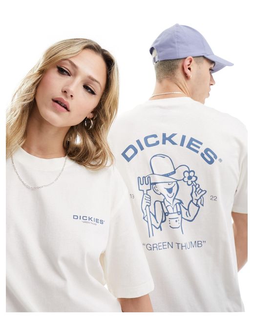 Dickies White Wakefield Back Print T-shirt