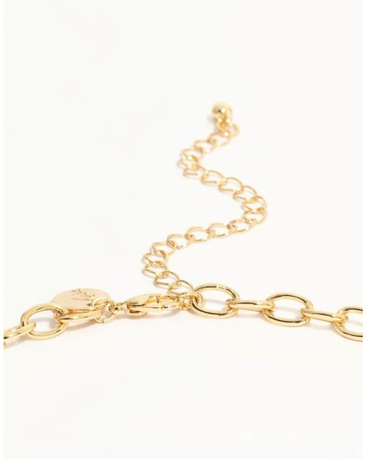 Collana Placcata Con Charm A Forma Di Stella E Fiocco di Lovisa in Natural