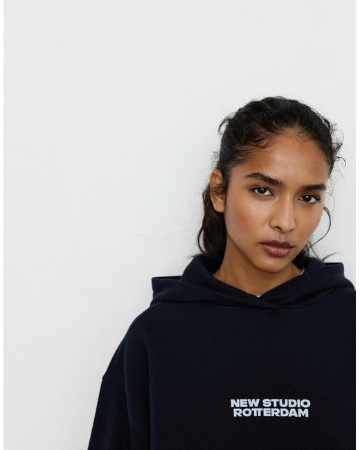 Pull&Bear Blue – kapuzenpullover