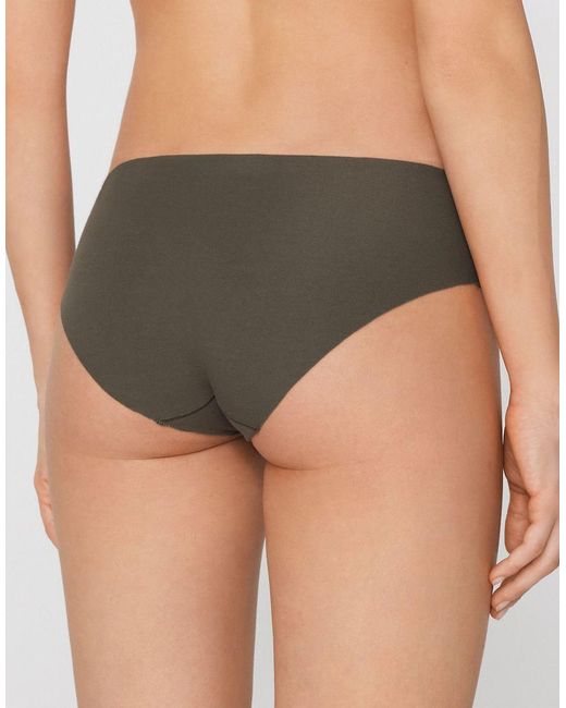 Tezenis Green Seamless Cotton Knickers