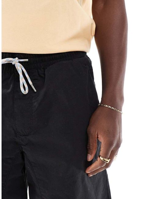Jack & Jones Black Drawstring Chino Shorts for men