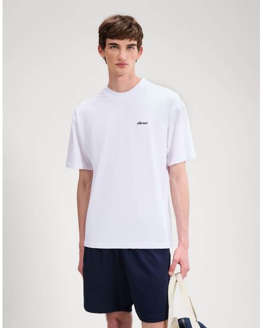 Ellesse White The D'Italia Tee for men