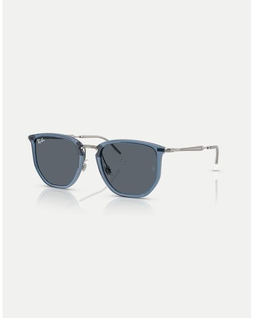 Ray-Ban Blue Rb4451 Irregular Sunglasses With Lens