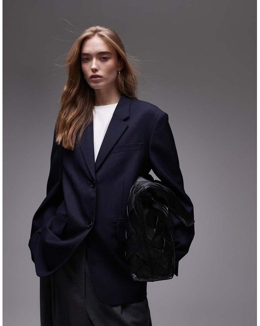 ARKET Blue Oversized Blazer