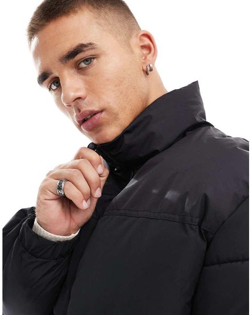 Bershka Blue Puffer Jacket for men