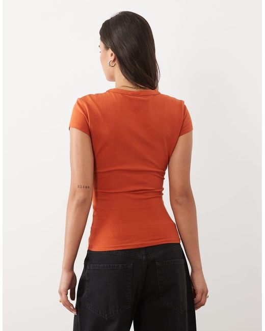 ASOS Orange Baby Tee With Cactus Photographic