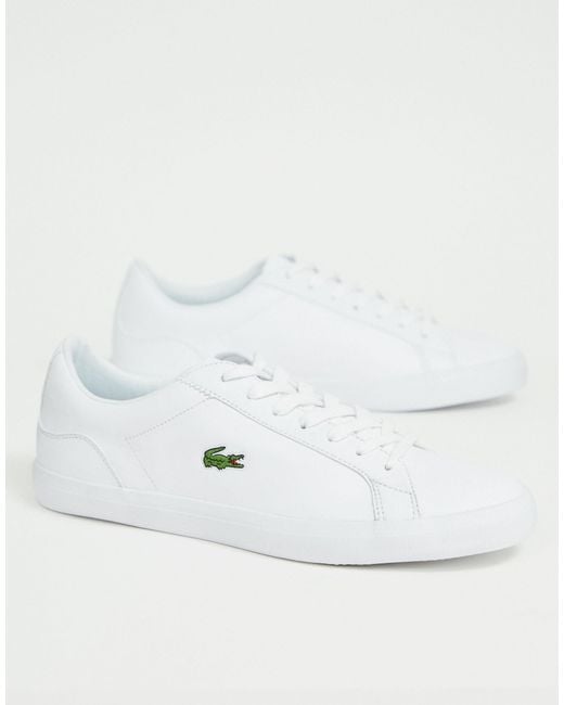 Lacoste Lerond Bl 1 Trainers in White for Men - Lyst