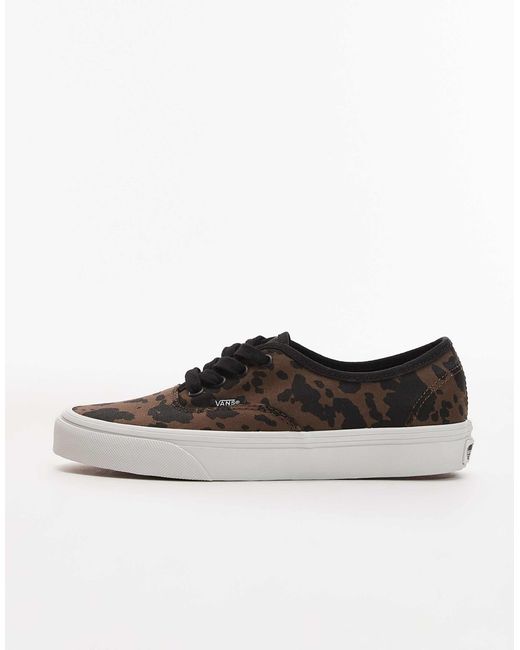 Vans Black – authentic – sneaker mit kuhfleckenmuster