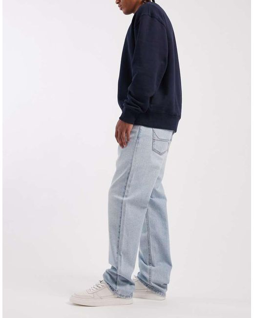 Hollister Blue Loose 5 Pocket Jeans for men