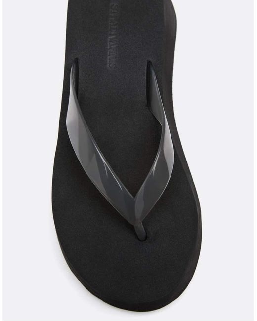 Stradivarius White Eva Platform Thong Sandals