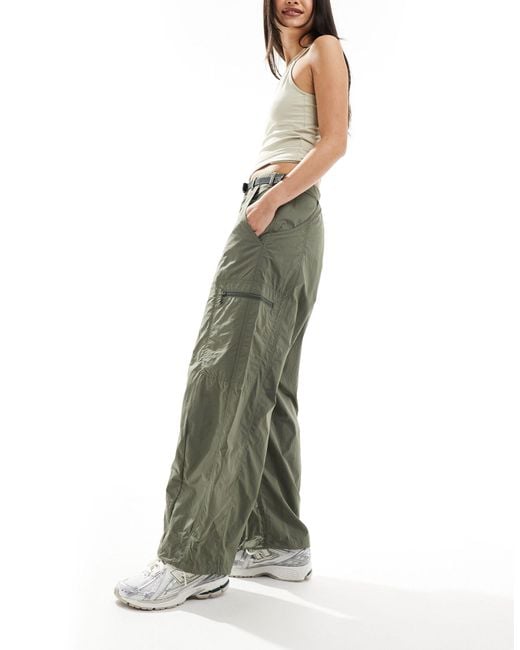 Gramicci Green Wide Leg Balloon Pants
